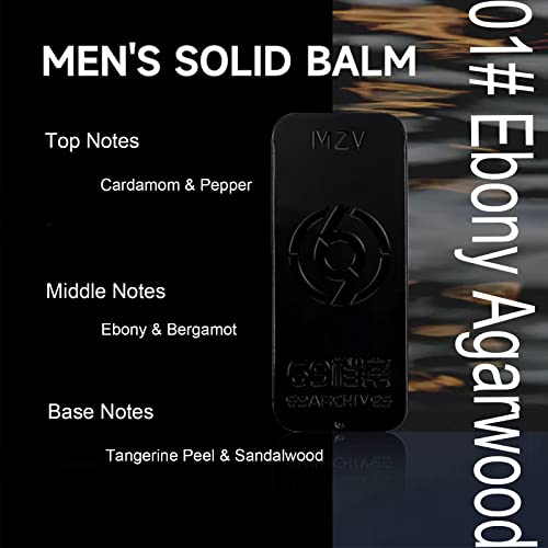 Grospe 2Pcs Solid Balm Sets Solid Perfume Portable Pocket Balm Perfume Perfect For Travel Use Natural Fragrance Perfume For Men #TOP2