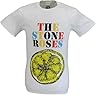 Mazeys Mens Official Stone Roses T Shirt (UK, Alpha, M, Regular, Regular, Lemon Multi Logo) #2