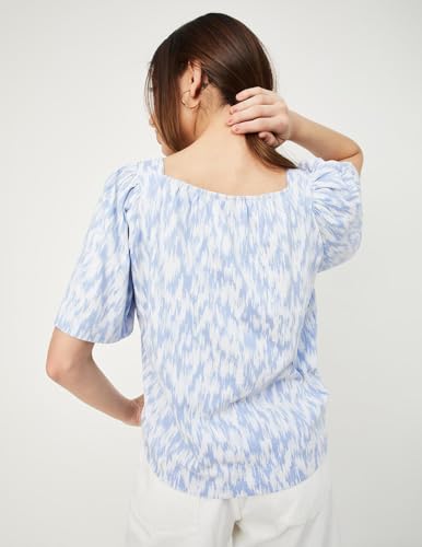 Image of Max Plus Size Women Printed Puffed Sleeve Top