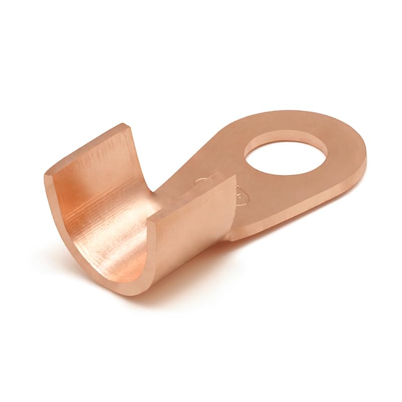 Wire Terminal OT Type 100A 150A 200A 250A 300A 400A 500A Red Copper Nose Lugs Crimp Open Mouth Cable End Connector Splice(20 Pieces,OT-200A)