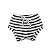 Winzik Baby Kids Outfits Striped Elastic Waist Shorts Bloomers Summer Casual Beachwear Pants (0-6 months, Black)