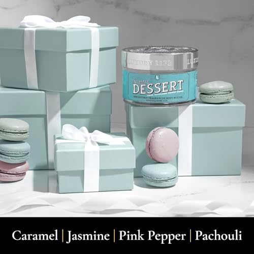 LUXURY LIFE BUTTER - Irresistibly Scented Body Butter with Hyaluronic Acid for Ultimate Moisture. Hydrates for a Non-Greasy Glamorous Glow (Dessert, Presidential and Peach Smoke)