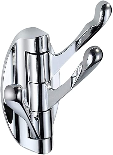 HWMATE Foldable Swing Swivel 3 Triple Arms Coat Hat Towel Hook Bathroom Kitchen Hanger Chrome Plated