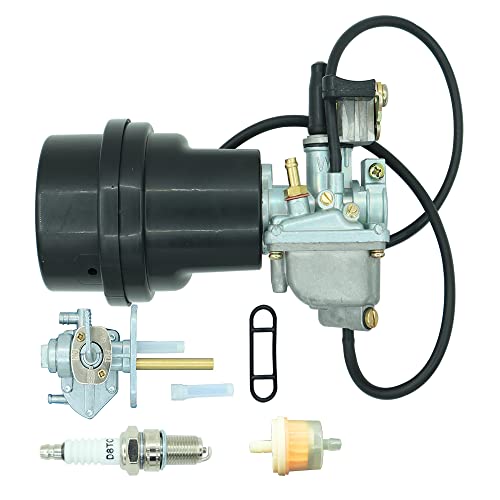 1985 suzuki lt50 carburetor - Carburetor with Air Filter Box Fit For Suzuki ATV Quadmaster 50 LT-A50 2002-2005 LT50 LT 50 1983-1987 JR50 1984-2006 Including & Fuel Valve Petcock With Spark Plug