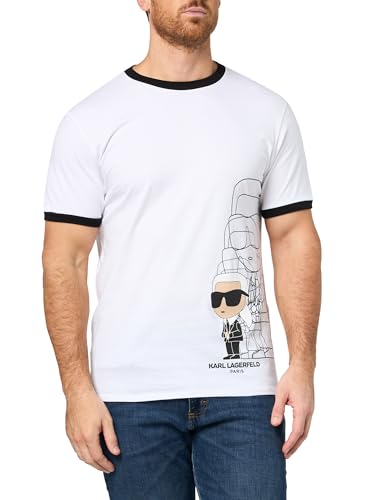KARL LAGERFELD Paris Men's Sportswear T-Shirt, Black, XX-Large