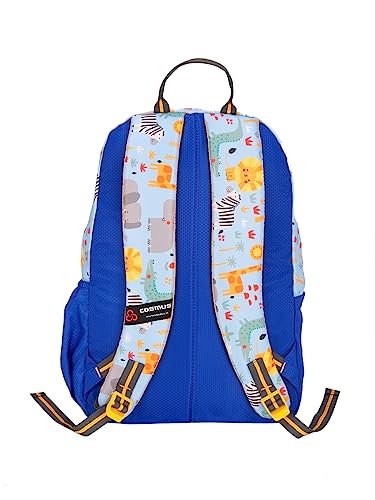 Image of COSMUS KIDO ANIMO Printed School Bag 20L - 16 inches Kids Polyester Backpack ideal for Boys and Girls of Age Group 2-5 yrs | Small Students Daypacks