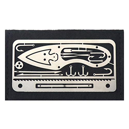 Wilderness Survival Card, 4 Stks Vissen Gear Haak Kaart Outdoor EDC Gereedschap Camping Supplies Survival Tools… - Image 8