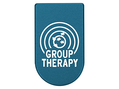 NDZ Performance Magazine Base Plate with Finger Extension for Springfield Hellcat 10 Round 9mm – Blue Laser Engraved Aluminum – Group Therapy Target – USA Made