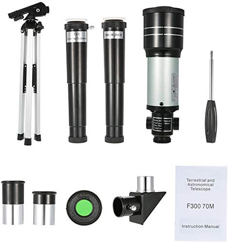 Telescopio astronómico refractor 150X con trípode portátil ajustable miniatura 7
