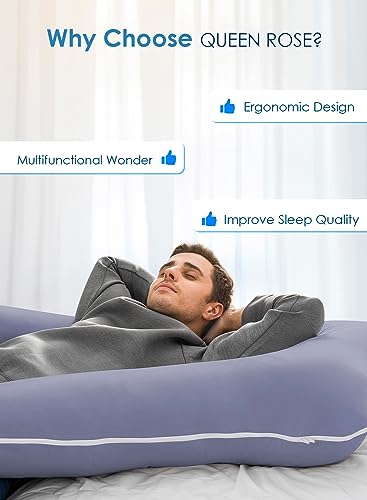 Queen Rose 144-5 Pregnancy Pillow, U Shaped Full Body Pillows thumb #6