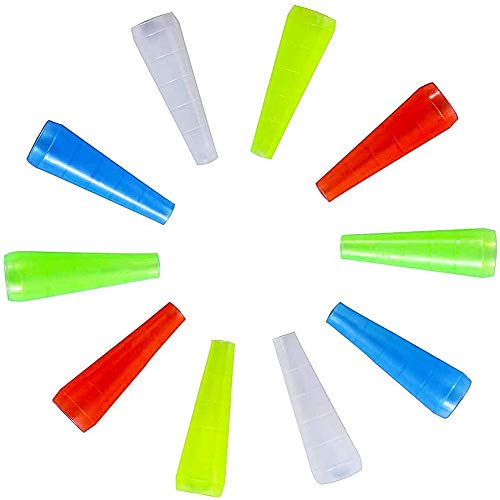 Betoy Shisha-mondstuk, 100 stuks, perfecte pasvorm voor elk shisha-mondstuk, hoogwaardig afgewerkt en afzonderlijk hygiënisch verpakt, kleurrijk wegwerpmondstuk, shisha-accessoires