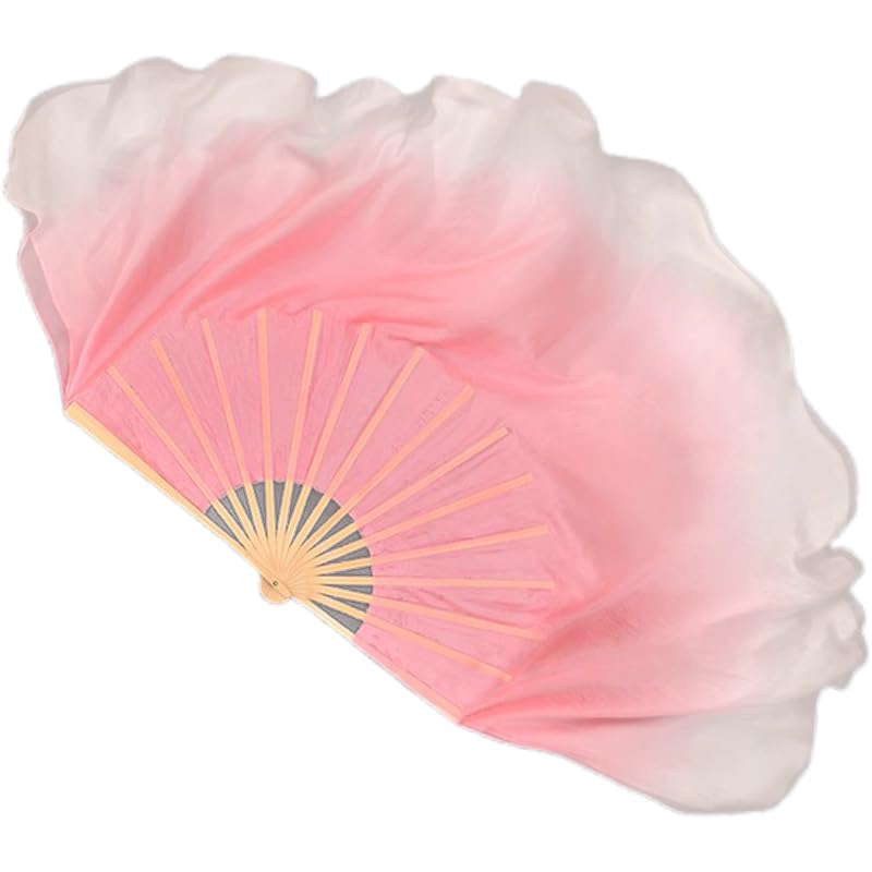Éventail de danse du ventre en soie pour femme pour spectacle de Taichi