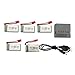Fytoo accessories 5 PCS 3.7V 380 mAh Li battery+1 PCS charger for SYMA X5A-1 X15 Rc drone/helicopter /aircraft/airplane spare parts