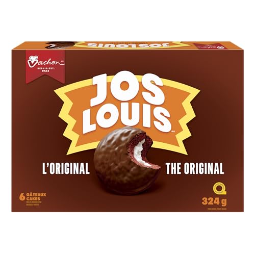 Vachon Jos Louis the Original 6-delicious Sponge Cake with Vanilla-flavoured Creme Filling Coated in...