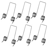 Mikikit 6Stücke Torsionsfedern für Mülleimerdeckel Ersatzfeder für Abfalleimer Einfache Installation Kompatibel mit Verschiedenen Modellen Langlebig und Zuverlässig