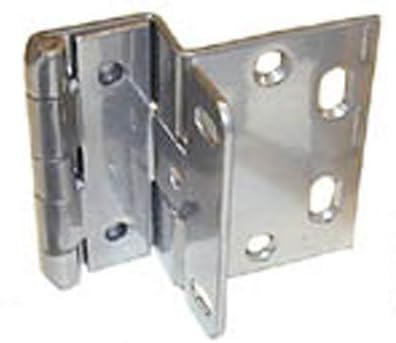 RPC 13/16 Door Overlay Hinges Chrome Powder Coat Finish for 3/4 Doors