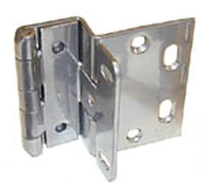 RPC 13/16" Door Overlay Hinges Chrome Powder Coat Finish for 3/4" Doors