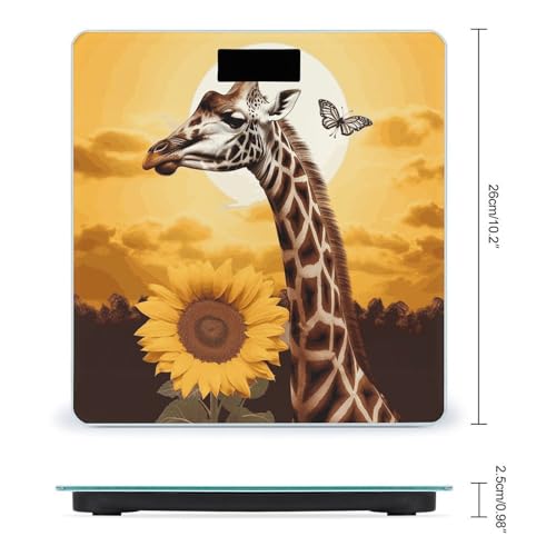 Báscula Digital Giraffe y Sunflower con Pantalla LCD miniatura 2