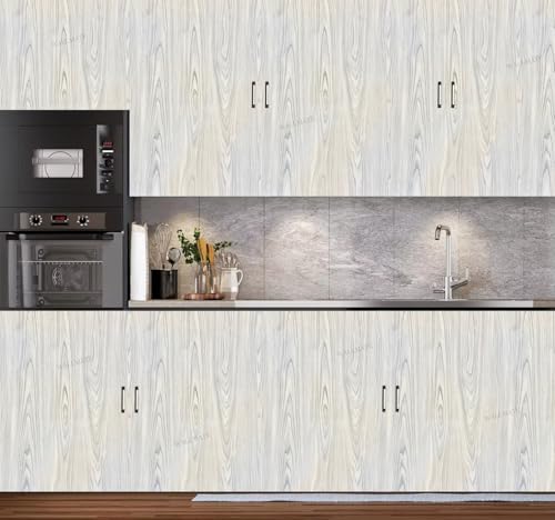 Image of WALLMATE Marble Wallpaper Self Adheisve Marble Wallpaper Waterproof Countertop Furniture Kitchen Marble Sticker (Slate Wooden, 24x96 Inch)