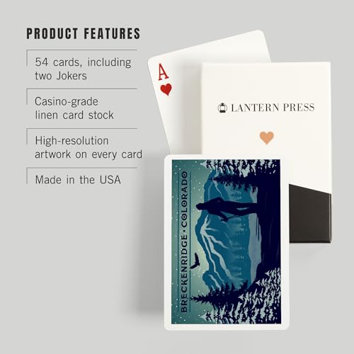 Baraja de cartas Poker Breckenridge Colorado 52 piezas miniatura 3