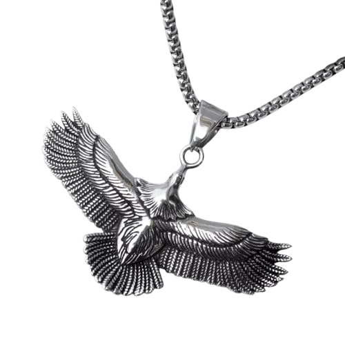Collier acier inoxydable aigle : finis les bijoux qui rouillent ou verdissent