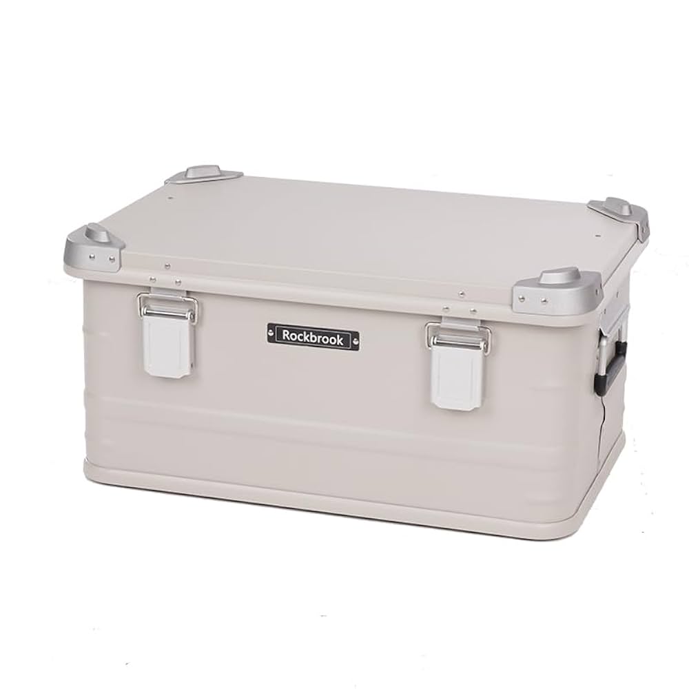 アルミニウムマグネシウム コンテナ キャンプ カスタム 50L (オフホワイト) Amazon.co.jp: Trois anges 新企画 Rockbrook アルミニウム