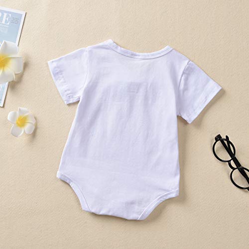 Borlai Baby Jongen Gentlemen Romper Korte Mouw Zomer Bodysuit Fasihon Peuter Bow Tie Katoen Jumpsuit voor 0-24 Maanden… - Image 4