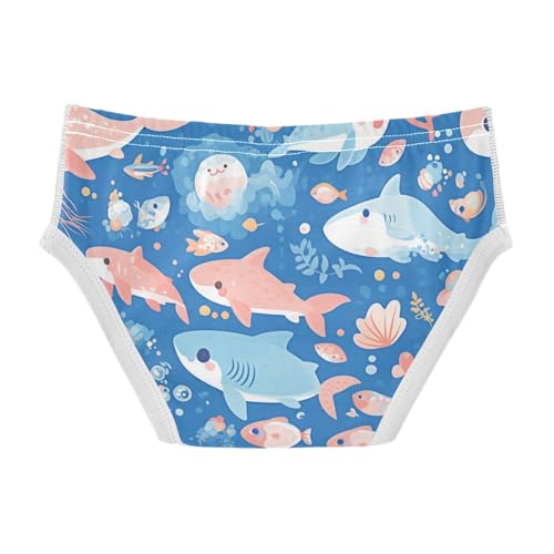 KLL Sea Animals and Ocean Creatures Toddler Boys' Cotton Briefs Breathable Undies2