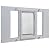 Ideal Pet Products Aluminum Sash Window Pet Door, Adjustable to Fit Window Widths from 27" to 32", Medium 7” x 11-1/4” Flap Size