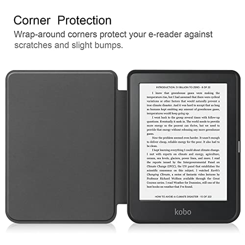 Zrengp For Kobo Clara 2E E-Reader (2022 Release) 6 Inch E-Book Soft Tpu Cover, Ultra Slim Folio Stand Lightweight Pu Leather Case For Kobo Clara 2E 2022 (Smile Unicorn Pattern) #TOP6
