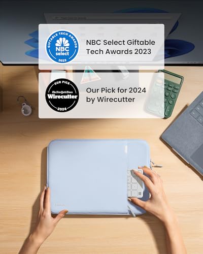 Image of tomtoc 360 Protective Laptop Sleeve for 13-inch Microsoft New Surface Pro 9 /8 /X with Signature Keyboard, 12.3-inch Surface Pro 7+ /7 /6 /5 /4 /3 /2 /1 with Type Cover, Shockproof Water-Resistant Case Bag