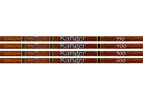 White Water Archery Ranger Traditional Wood Grain Carbon Arrow Test Kit .204 (Black)