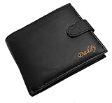Personalised Black Engraved Soft Leather Mens Wallet