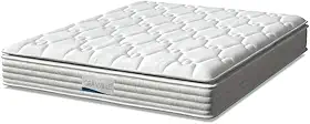 Colchão Casal King Molas Ensacadas Granville Com Pillow 193x203x28cm Branco Probel - Suporta Até 110 Kg Por Pessoa