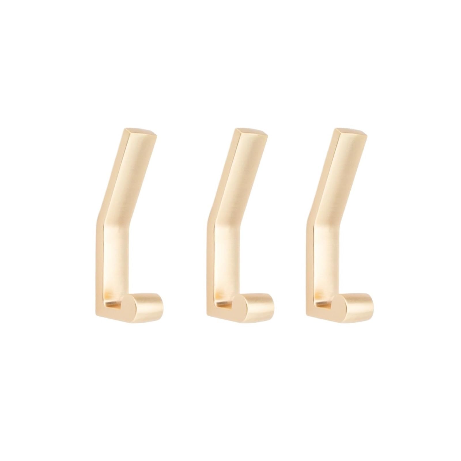1/3PCS Screw Wall Coat Racks Hanger Clothes Hanging Hooks Home Hangers Towels Holder Bathroom Towel Rack(3 PCS Matte gold)