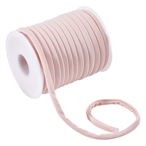 WADORN Soft Elastic Cord, Flat Fabric Spandex String Cords Bikini String Replacement Bathing Suit String Braided Stretch Straps for DIY Face Coverings Sewing Cloth Hair Ties Drawstring Bathing Suit
