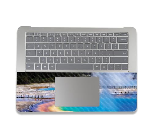 Image of MightySkins Carbon Fiber Skin Compatible with Microsoft Surface Laptop Studio 2 (2023) Full Wrap Kit - Prismatic Spring | Protective, Durable Textured Carbon Fiber Finish | Made in The USA