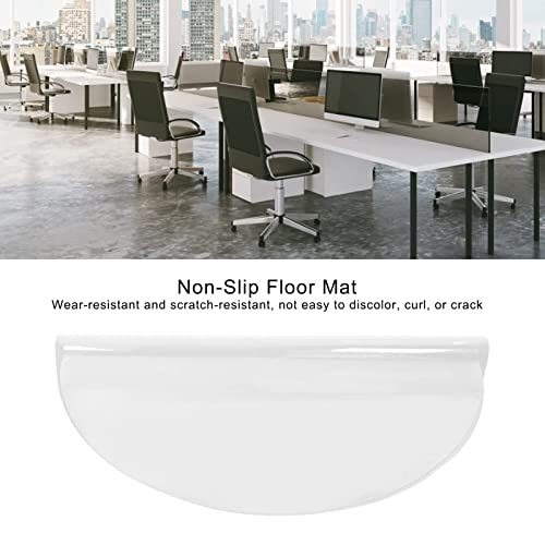 Tapis chaise de bureau rond 90cm transparent pour protection du sol