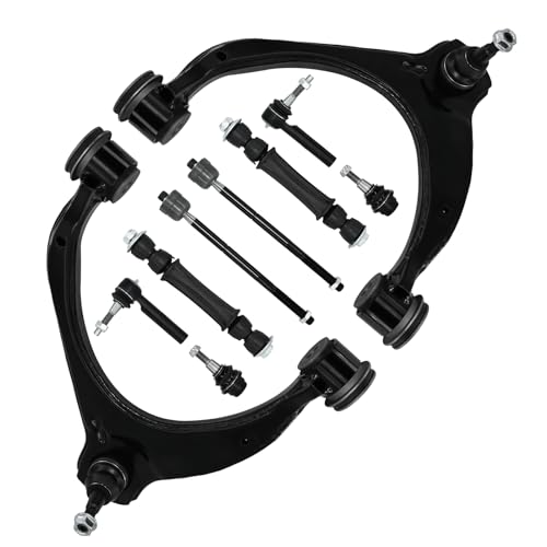 HAWK BROTHER 10pcs Suspension Kit Front Control Arm Ball Joint Sway Bar Tie Rod End Link Boots Replacement for Chevy Silverado1500 SuburbanTahoe Cadillac Escalade ESV GMC Sierra1500 YUKON by HAWK BROTHER - Used condition - US$94.24