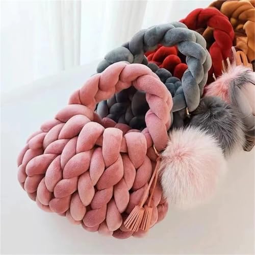 Lanas para crochet sin deshilachar hilo grueso de algodon para tejer sin nudos molestos 8