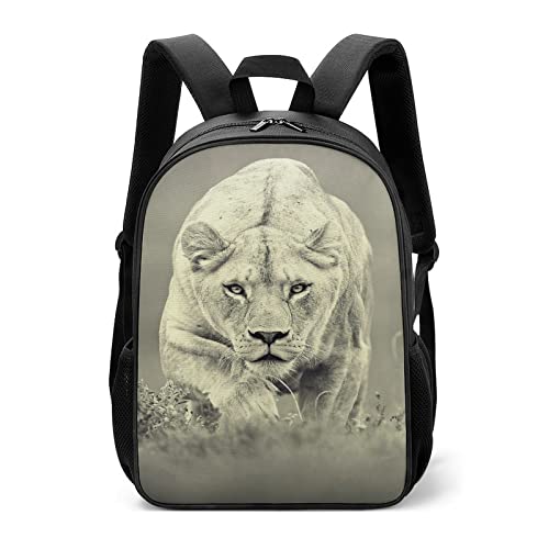CNSMCWG Kinderrucksack Löwe Schulrucksack Geeignet für Schulausflug Jungen und Mädchen Rucksack Geschenke (43x31x13,5cm) Coole Büchertasche Cover