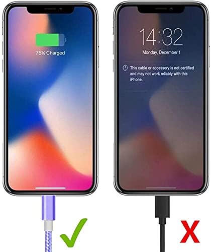 iPhone Charger Cable,5Pack 3m 1.8m 0.9m MFi CertifiedFast Charging & Sync iPhone Charger Wire Lightning cable Compatible with iPhone 13 12/11/XS/XR/X/8/7/6/6 plus/5/5S, Pad Pro/Air/mini and More