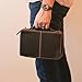 Hunter & Scribe Leather Bible Covers for Men and Women - Top Grain Buffalo Leather - Genuine Leather Bible Cover with Pockets, Zipper, and Bookmark - Bible case - Book cover - Medium Dark Brown