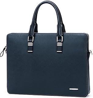 BOSTANTEN Leather Briefcase Slim Shoulder Cross-body Laptop Business Bag for Women & Men