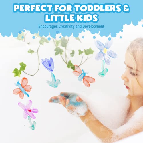 Tub Works Bathtub Finger Paint Soap, Fun Colors 6 Pack | Non-Toxic | Washable Bathtub Paint For Finger Painting On Tub Walls | Ideal Toddler Bath Toys For Creative Play | Easy To Clean, Fun Bath Paint #TOP2