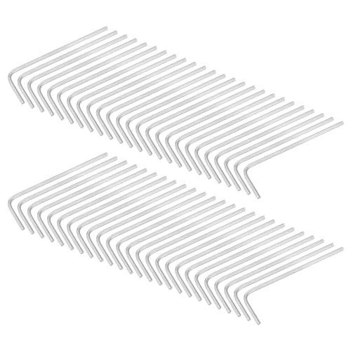 QUARKZMAN 50 Piezas de Llave Hexagonal de 1.5 mm, Herramienta de Reparación en Forma de L de Acero Cr-V de Brazo Largo Métrica para Bicicletas y Muebles