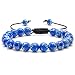 M MOOHAM Natural Stone Beads Bracelet, 8mm Natural Regalite Stones Beads Bracelet, Men Women Stress Relief Yoga Beads Adjustable Bracelet Energy Stone Semi-Precious Gemstone Beads Bracelet