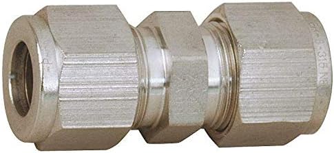 Parker Stainless Steel A-LOK Reducing Union, 1/4" x 1/16" Tube Size - 4RU1-316