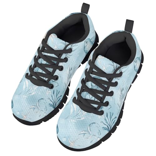 MARSVOVO Cute Print Running Shoes for Girls 2025 Lace Up Non-Slip Casual Training Outdoor Hiking Lightweight Sneakers
