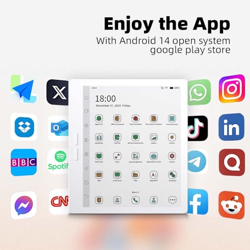 Image of Bigme B7 Pro Color E-Reader, E-Ink ePaper Tablet 7 inch Android eBook Reader with 4G Connectivity, 8GB+256GB, Stylus, Note Taking, Fast Refresh Speed